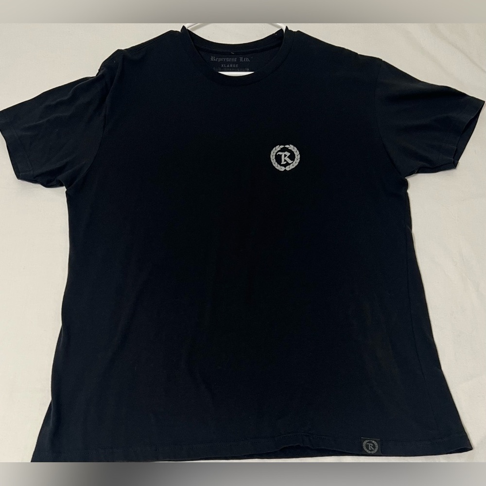 Represent Ltd. Men’s Black Logo Crest T-Shirt XL